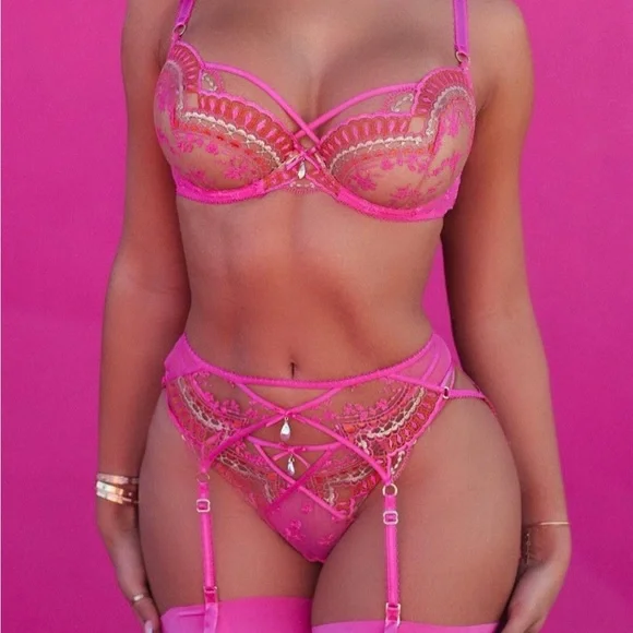 HONEY BIRDETTE MEIKA CANDY PINK NWT SMALL SET! - Picture 3 of 10